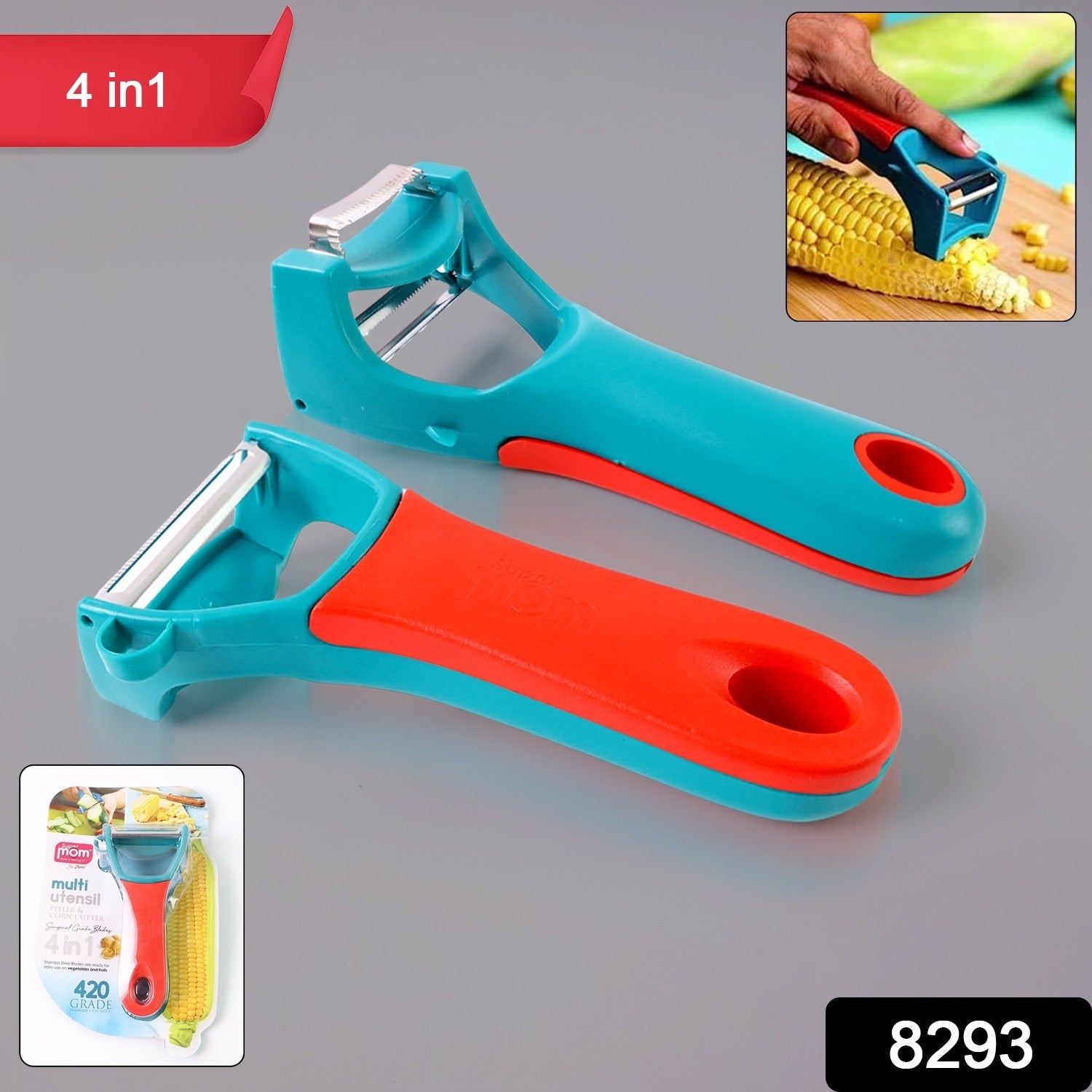 4-in-1 Multi-Functional Vegetable & Fruit Peeler (1 Pc) 4-in-1 Multi-Functional Vegetable & Fruit Peeler (1 Pc)